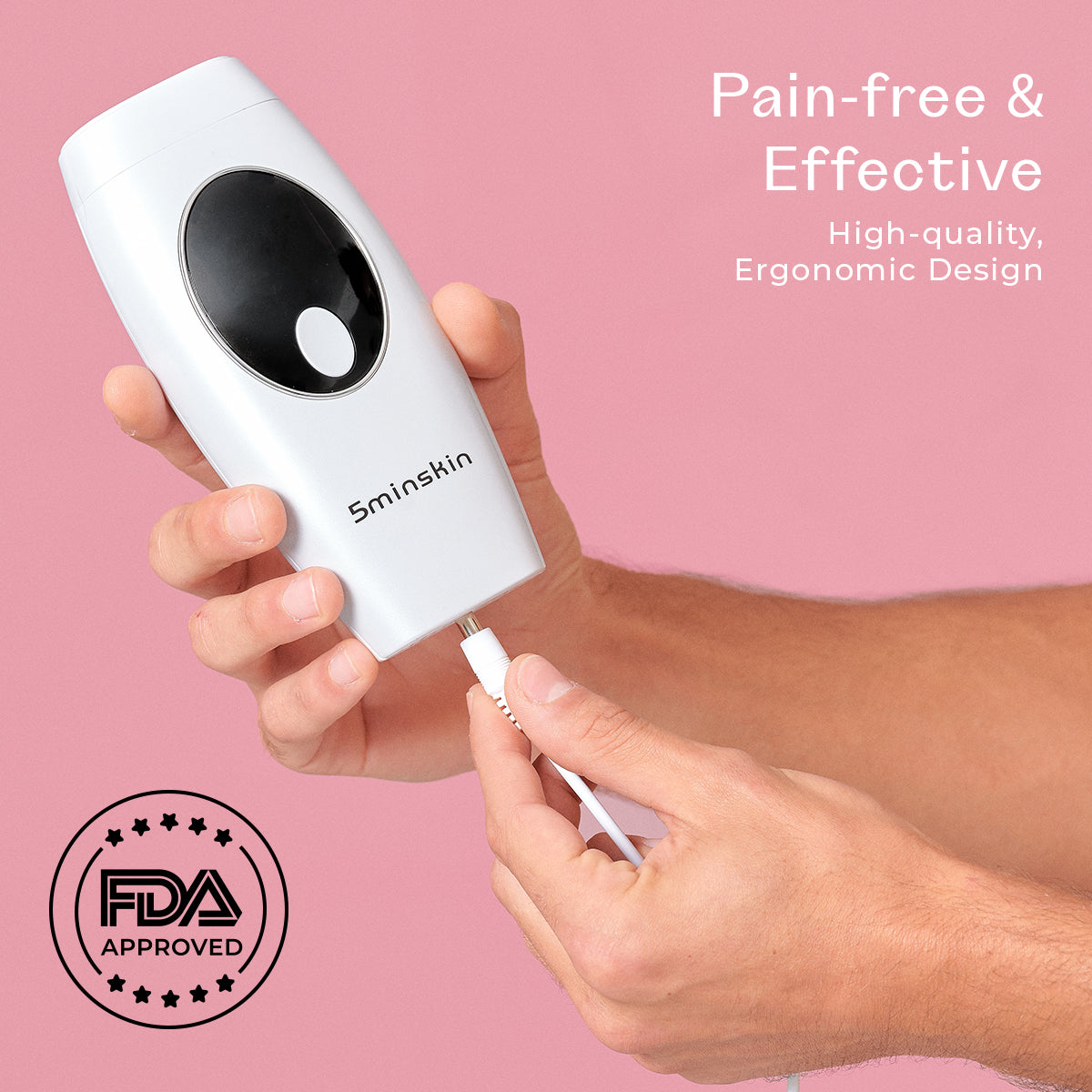 5MINSKIN AT-HOME LASER HAIR REMOVAL HANDSET - 50% OFF HALLOWEEN SALE
