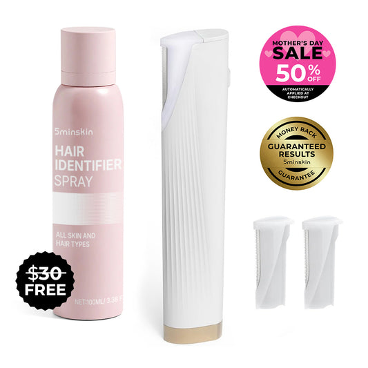 5MINSKIN ELECTRIC DERMAPLANING TOOL + FREE HAIR IDENTIFIER SPRAY - 50% OFF MOTHER'S DAY SALE