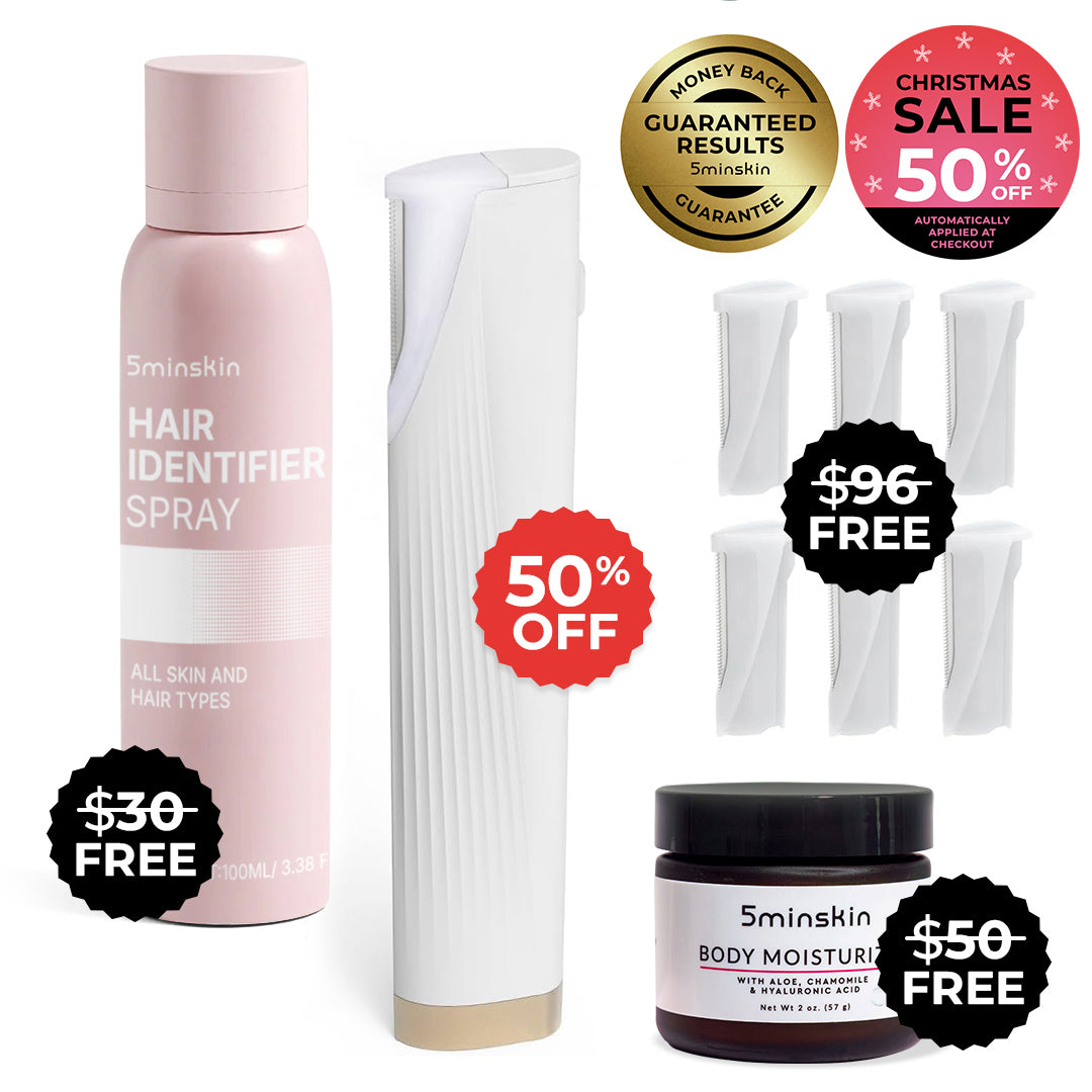 5MINSKIN ELECTRIC DERMAPLANING TOOL - 50% OFF CHRISTMAS SALE + 3 FREE GIFTS (WORTH $112)