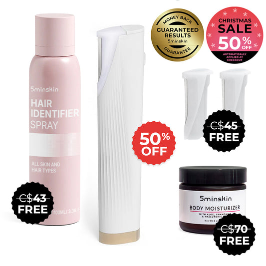 5MINSKIN ELECTRIC DERMAPLANING TOOL - 50% OFF CHRISTMAS SALE + 3 FREE GIFTS (WORTH 158 CAD)